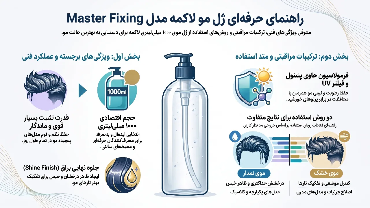 بررسی ژل مو Lakme مدل Master Fixing حجم 1000 میلی لیتر