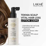لوسیون مو Lakme مدل Teknia Scalp care Vital حجم 150 میلی لیتر - Image 12