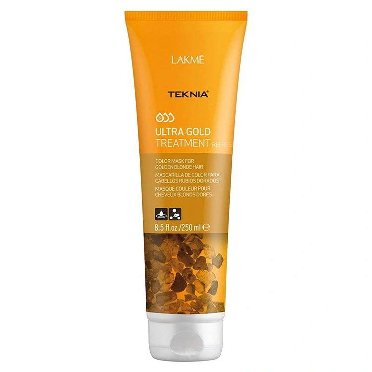 lakme-teknia-ultra-gold-hair-mask-250ml ماسک مو Lakme مدل Teknia Ultra Gold حجم 250 میلی لیتر - Image 1
