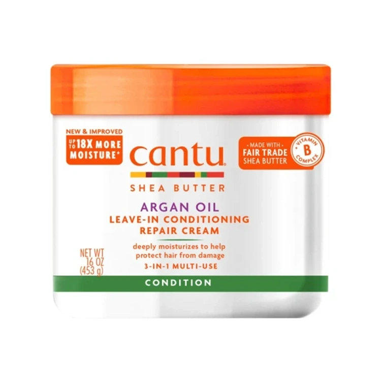 cantu-argan-oil-leave-in-conditioning-repair-cream-453ml کرم مو Cantu مدل Argan Oil حجم 453 میلی لیتر - Image 1