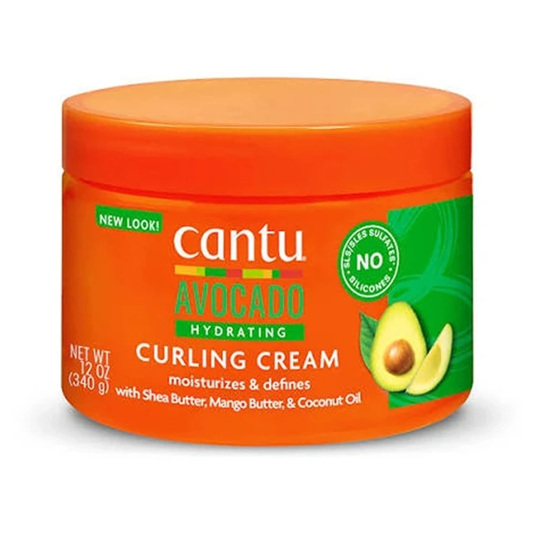 cantu-avocado-hydrating-curling-cream-340ml کرم مو Cantu مدل Avocado Hydrating Curling حجم 340 میلی لیتر - Image 1