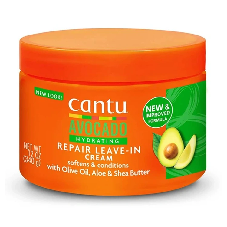 cantu-avocado-hydrating-repair-leave-in-cream-340ml ماسک مو Cantu مدل Repair Leave In حجم 340 میلی لیتر - Image 1