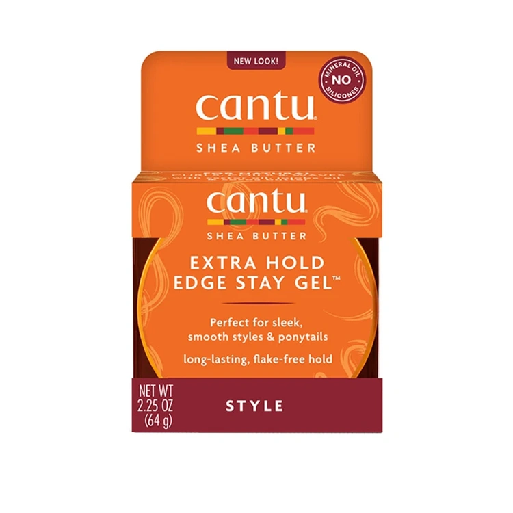 cantu-extra-hold-edge-stay-gel-64gr ژل مو Cantu مدل Extra Hold Edge Stay وزن 64 گرم - Image 1