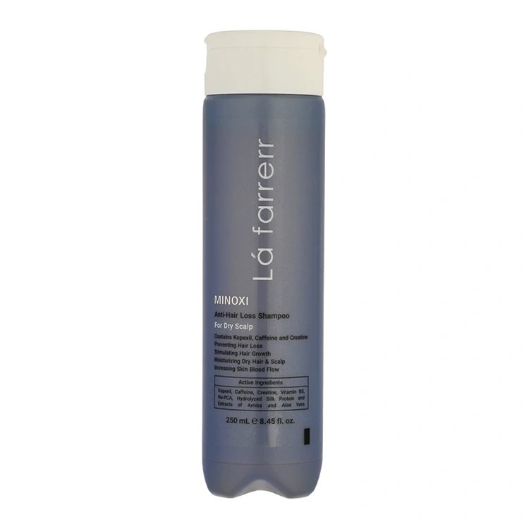 la-farrerr-Minoxi-anti-hair-loss-shampoo-for-dry-hair-250ml شامپو L'a farrerr مدل Minoxi Dry Scalp حجم 250 میلی لیتر - Image 1