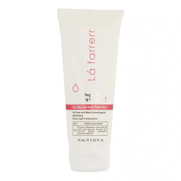 la-farrerr-sebum-regulating-1-moisturizing-cream-for-oily-and-acne-prone-skin-75ml کرم آبرسان صورت L'a farrerr مدل Sebum Regulating 1 حجم 75 میلی لیتر - Image 1