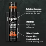 شامپو Alpecin مدل Caffeine C1 Black Edition حجم 250 میلی لیتر - Image 2
