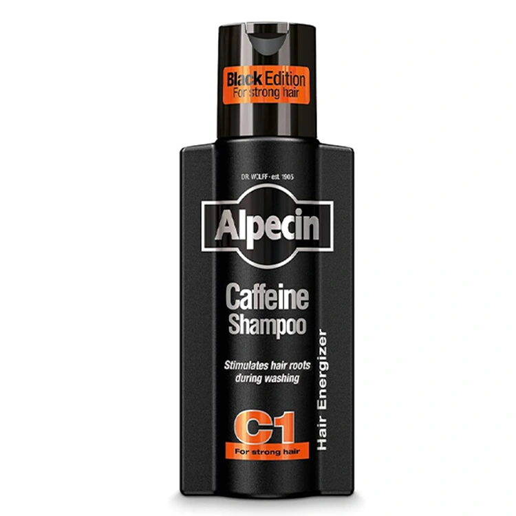 alpecin-caffeine-c1-black-edition-shampoo-250ml شامپو Alpecin مدل Caffeine C1 Black Edition حجم 250 میلی لیتر - Image 1
