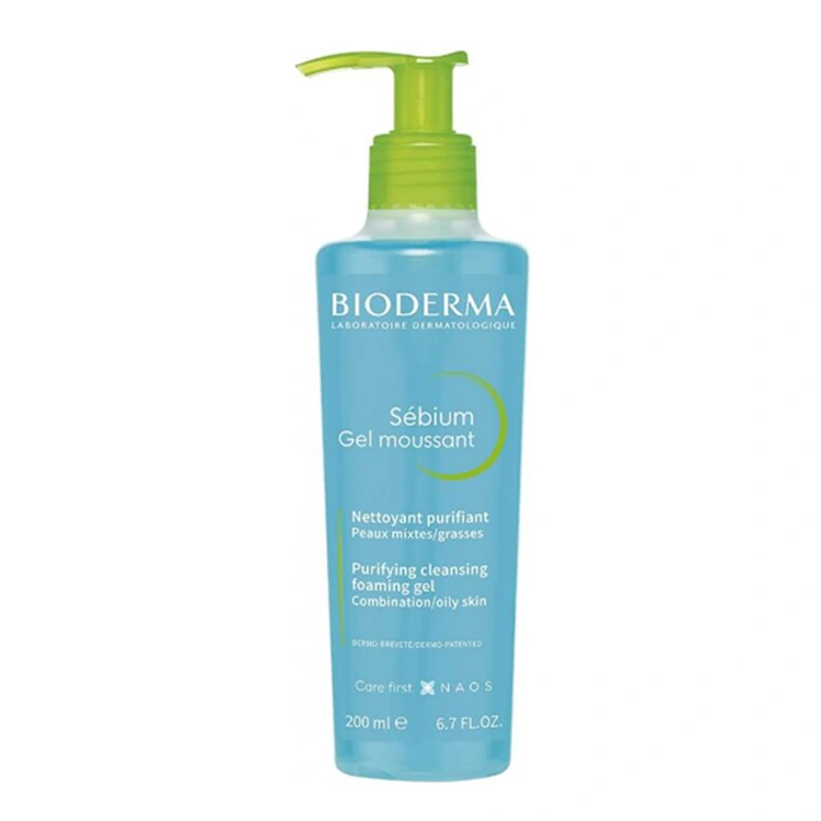 bioderma-sebium-gel-moussant-200ml ژل شوینده صورت Bioderma مدل Sebium حجم 200 میلی لیتر - Image 1