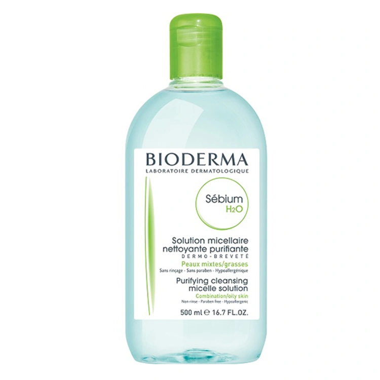 bioderma-sebium-h2o-cleansing-solution-500ml میسلار واتر Bioderma مدل Sebium H2O حجم 500 میلی لیتر - Image 1