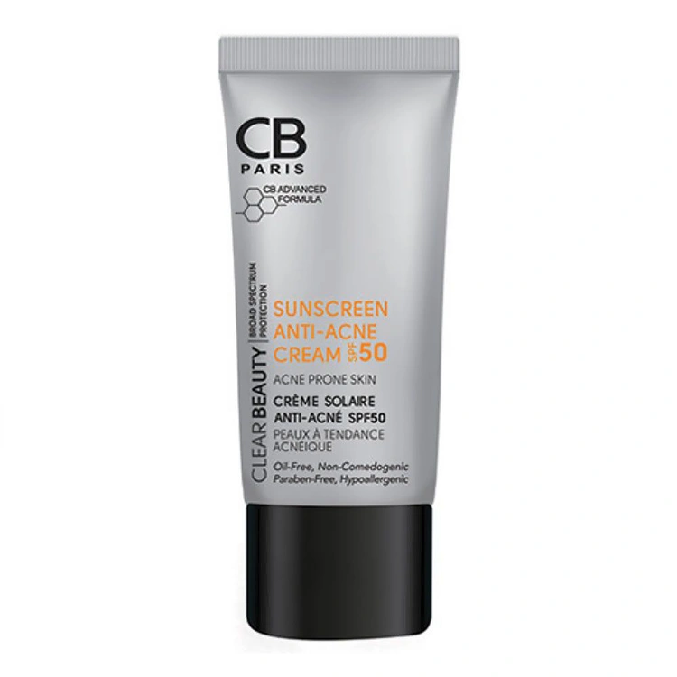 cb-paris-anti-acne-sunscreen-cream-40ml کرم ضد آفتاب CB Paris مدل Anti Acne حجم 40 میلی لیتر - Image 1