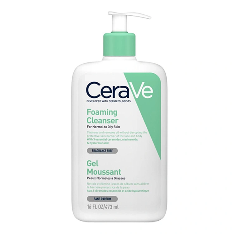 cerave-foaming-cleanser-for-normal-to-oily-skin-473ml فوم شوینده صورت CeraVe مدل Foaming Cleanser حجم 473 میلی لیتر - Image 1