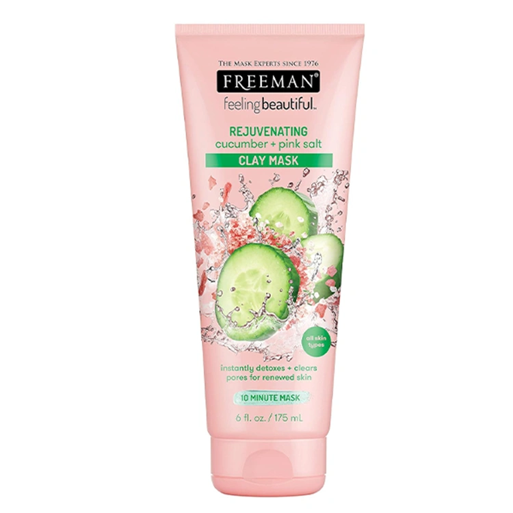 freeman-rejuvenating-cucumber-plus-pink-salt-clay-mask-175ml ماسک صورت Freeman مدل Rejuvenating Cucumber Plus Pink Salt حجم 175 میلی لیتر - Image 1