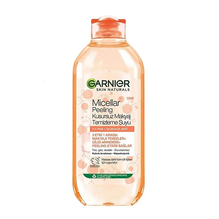 garnier-gentle-peeling-micellar-water-400ml میسلار واتر Garnier مدل Gentle Peeling حجم 400 میلی لیتر - Image 1