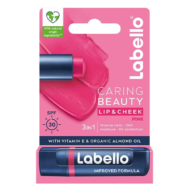 labello-caring-beauty-lip-and-cheek-balm بالم لب و گونه Labello مدل Caring Beauty - Image 1