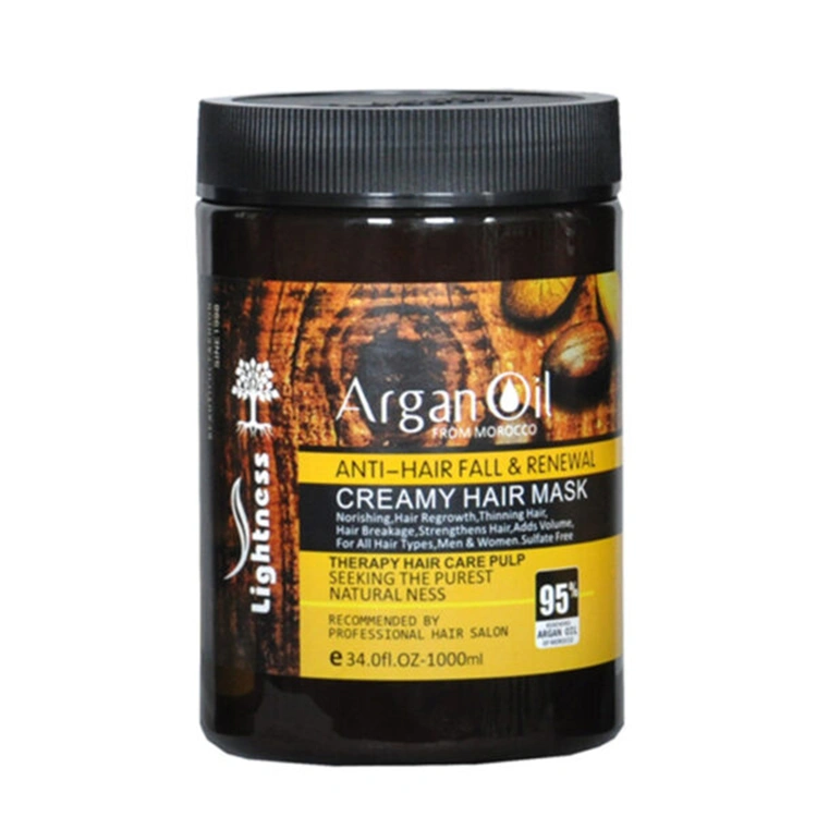 lightness-argan-oil-creamy-hair-mask-1000ml ماسک مو Lightness مدل Argan Oil حجم 1000 میلی لیتر - Image 1