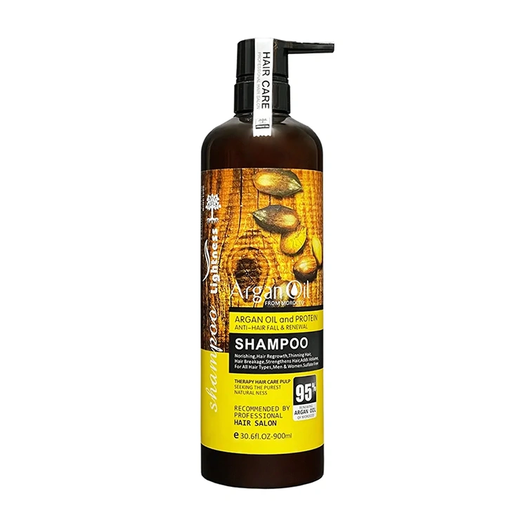 lightness-argan-oil-shampoo-900ml شامپو Lightness مدل Argan Oil حجم 900 میلی لیتر - Image 1