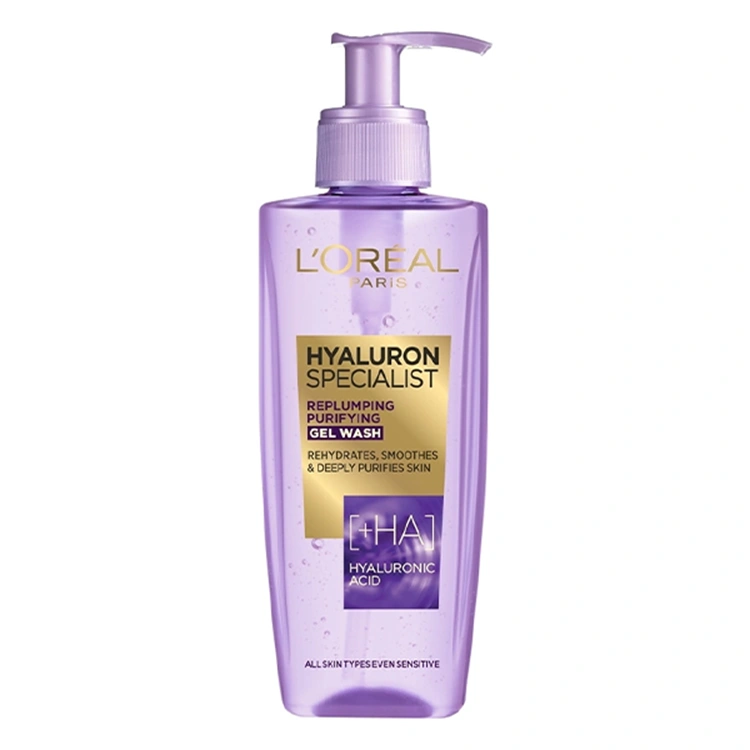 loreal-hyaluron-expert-face-wash-200ml ژل شوینده صورت Loreal مدل Hyaluron Expert حجم 200 میلی لیتر - Image 1