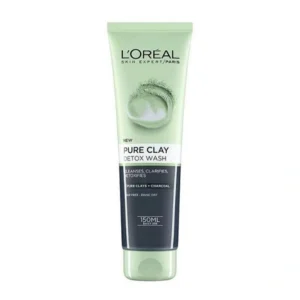 ژل شوینده صورت Loreal مدل Pure Clay Detox حجم 150 میلی لیتر