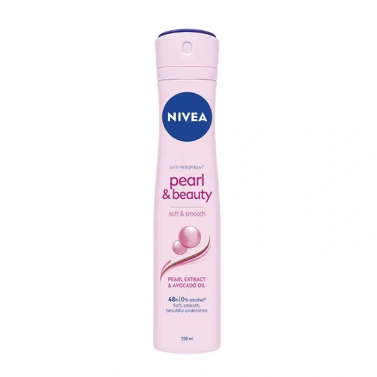 nivea-pearl-and-beauty-anti-perspirant-spray-200ml اسپری ضد تعریق Nivea مدل Pearl and Beauty حجم 200 میلی لیتر - Image 1
