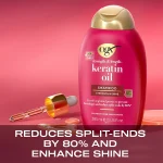 شامپو ogx مدل Anti Breakage Keratin Oil حجم 385 میلی لیتر - Image 4