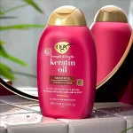 شامپو ogx مدل Anti Breakage Keratin Oil حجم 385 میلی لیتر - Image 7