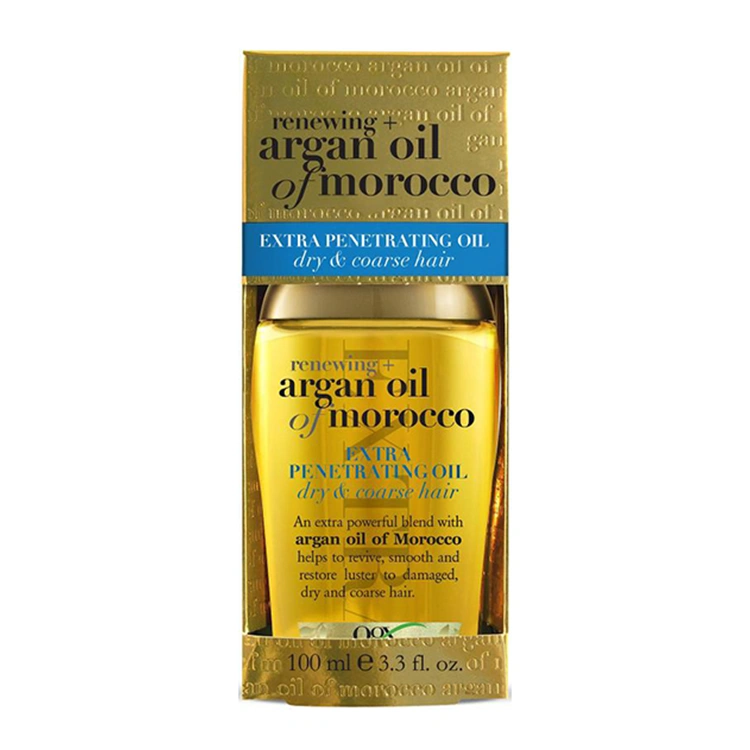 ogx-renewing-argan-oil-of-morocco-extra-hair-oil-100ml روغن مو ogx مدل Argan Oil of Morocco Extra حجم 100 میلی لیتر - Image 1
