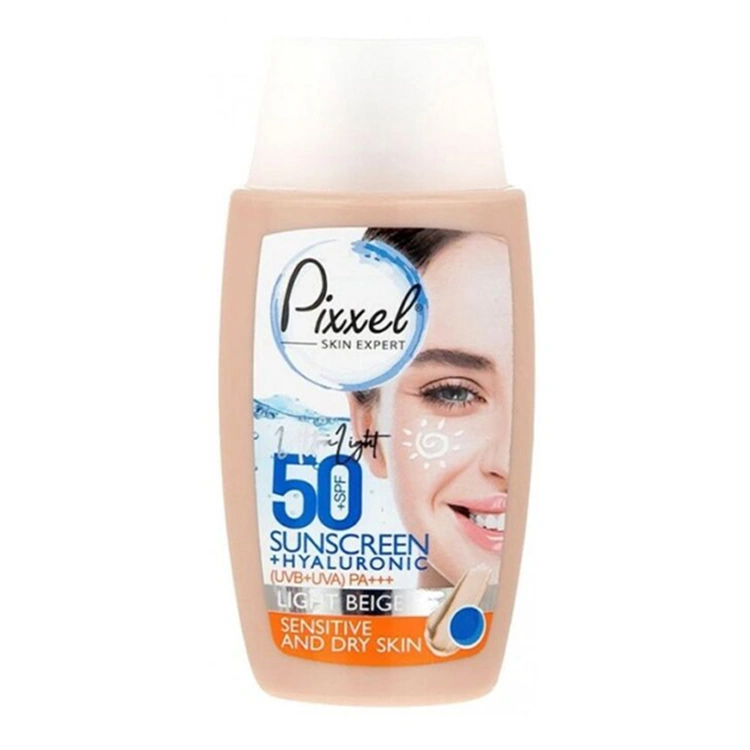 pixxel-hyaluronic-sensitive-and-dry-sunscreen-cream-50ml کرم ضد آفتاب Pixxel مدل Hyaluronic Sensitive and Dry حجم 50 میلی لیتر - Image 1