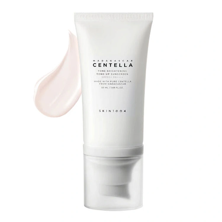 skin-1004-centella-tone-brightening-tone-up-sunscreen-50ml کرم ضد آفتاب Skin 1004 مدل Centella Tone Brightening حجم 50 میلی لیتر - Image 1