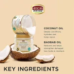 کرم مو African Pride مدل Coconut Oil and Baobab Oil وزن 425 گرم - Image 6