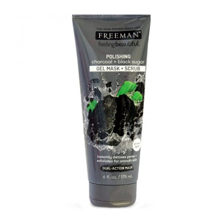 freeman-polishing-charcoal-plus-black-sugar-gel-mask-scrub-175ml ماسک صورت Freeman مدل Polishing Charcoal Plus Black Sugar حجم 175 میلی لیتر - Image 1