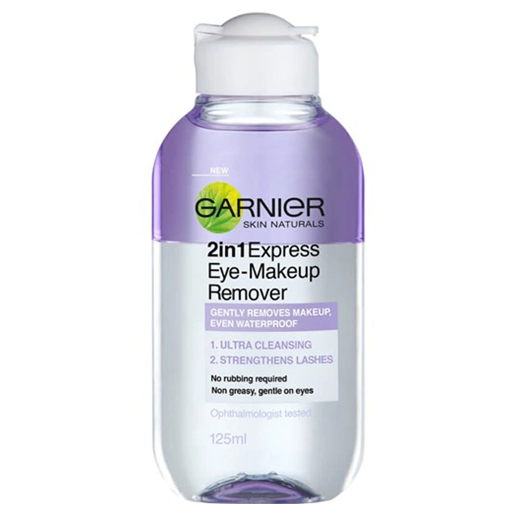 garnier-express-2-in-1-eye-make-up-remover-125ml پاک کننده آرایش چشم Garnier مدل Express 2 in 1 حجم 125 میلی لیتر - Image 1
