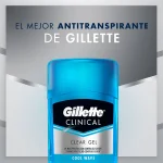مام ضد تعریق Gillette مدل Clinical Clear Gel Cool Wave وزن 45 گرم - Image 2
