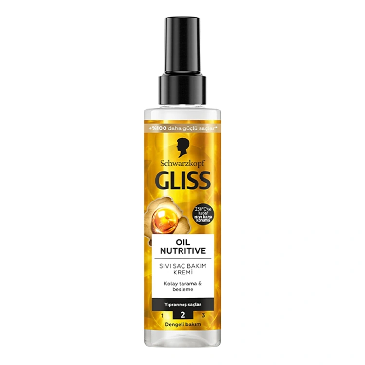 gliss-oil-nutritive-hair-spray-200ml اسپری مو GLISS مدل Oil Nutritive حجم 200 میلی لیتر - Image 1