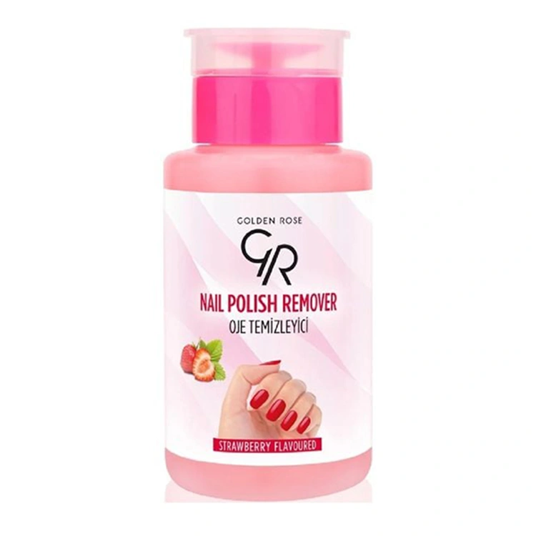 golden-rose-strawberry-flavoured-nail-polish-remover-200ml لاک پاک کن Golden Rose مدل Strawberry Flavoured حجم 200 میلی لیتر - Image 1