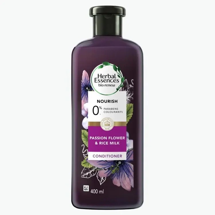 herbal-essences-passion-flower-and-rice-milk-hair-conditioner-400ml نرم کننده مو Herbal Essences مدل Passion Flower and Rice Milk حجم 400 میلی لیتر - Image 1