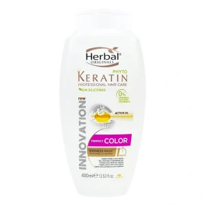 ماسک مو Herbal مدل Phyto Keratin Perfect Color حجم 400 میلی لیتر