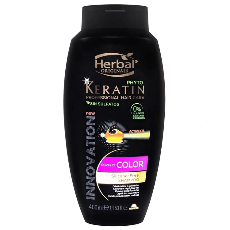 herbal-phyto-keratin-perfect-color-shampoo-400ml شامپو Herbal مدل Phyto Keratin Perfect Color حجم 400 میلی لیتر - Image 1