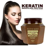ماسک مو Keratine Queen مدل Protein Brazilian حجم 1000 میلی لیتر - Image 3