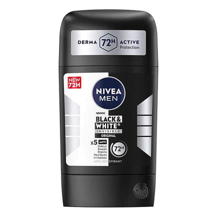 nivea-black-and-white-invisible-original-anti-perspirant-stick-50ml مام ضد تعریق Nivea مدل Black and White Invisible Original حجم 50 میلی لیتر - Image 1