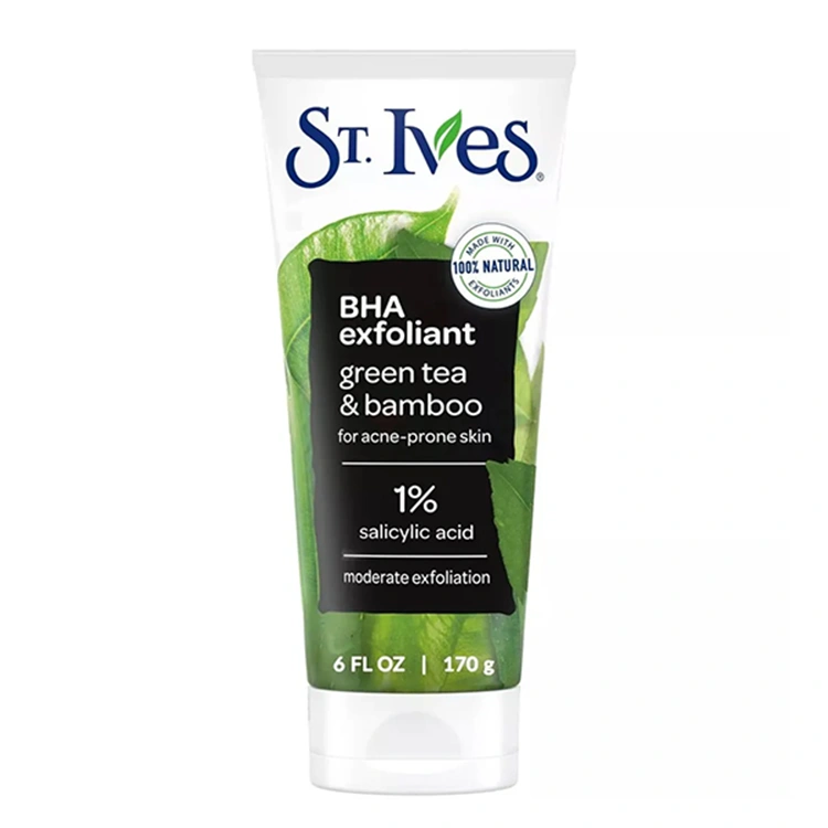 st-ives-bha-exfoliant-green-tea-and-bamboo-scrub-170gr اسکراب و لایه بردار St Ives مدل BHA Exfoliant Green Tea and Bamboo وزن 170 گرم - Image 1