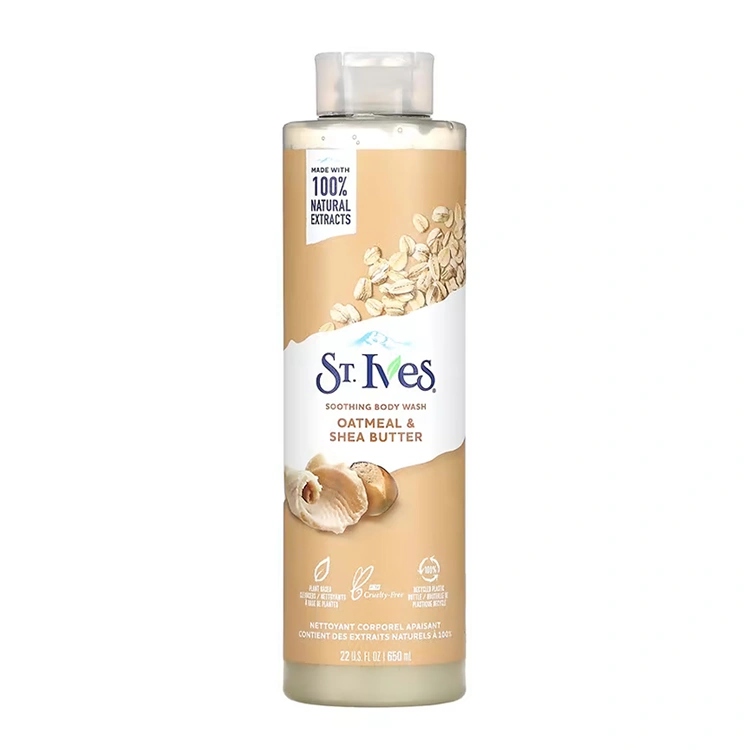 st-ives-oatmeal-and-shea-butter-body-shampoo-650ml شامپو بدن St Ives مدل Oatmeal and Shea Butter حجم 650 میلی لیتر - Image 1