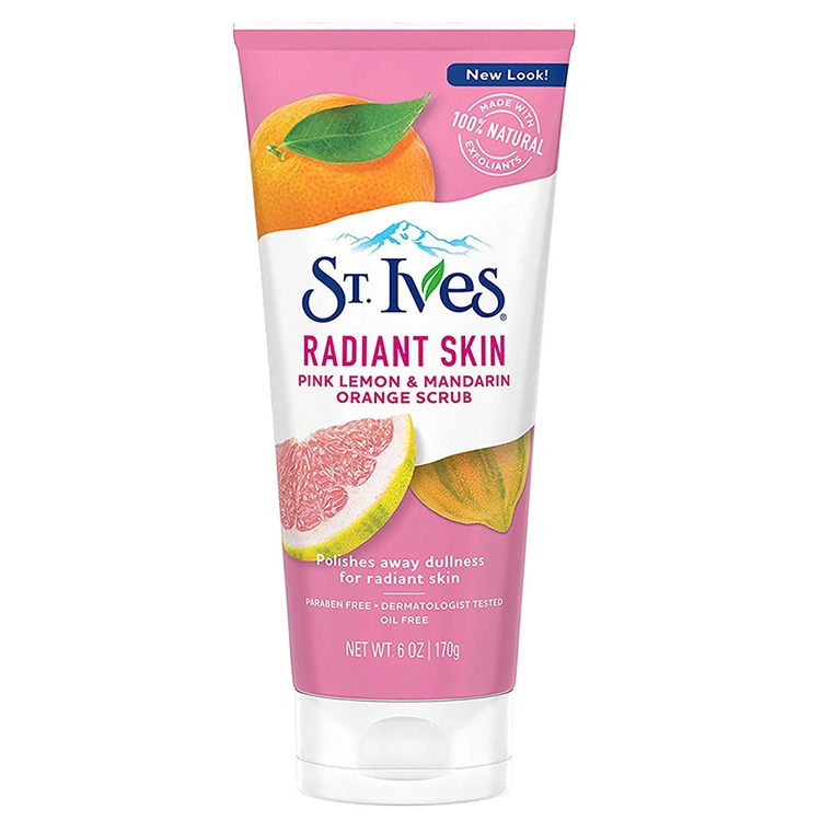 st-ives-radiant-skin-pink-lemon-and-mandarin-scrub-170gr اسکراب و لایه بردار St Ives مدل Radiant Skin Pink Lemon and Mandarin Orange وزن 170 گرم - Image 1