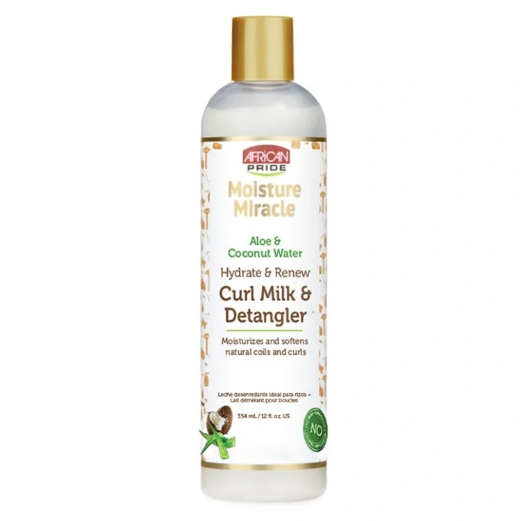 african-pride-aloe-and-coconut-water-curl-milk-and-detangler-354ml شیر مو African Pride مدل Aloe and Coconut Water حجم 354 میلی لیتر - Image 1
