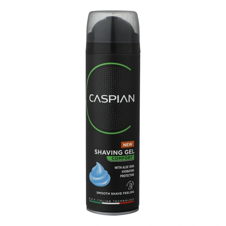caspian-comfort-shaving-gel-200ml ژل اصلاح صورت Caspian مدل Comfort حجم 200 میلی لیتر - Image 1