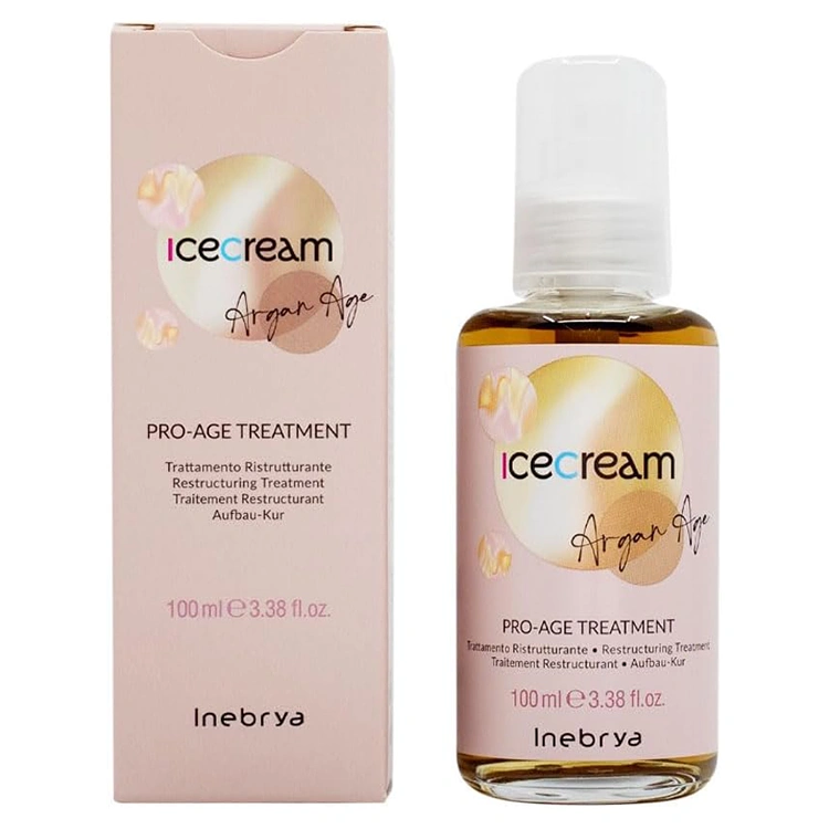 inebrya-ice-cream-argan-age-hair-oil-100ml روغن مو Inebrya مدل Ice Cream Argan Age حجم 100 میلی لیتر - Image 1