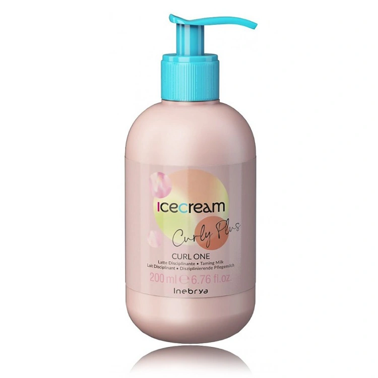 inebrya-ice-cream-curly-plus-curl-one-200ml شیر مو Inebrya مدل Ice Cream Curly Plus حجم 200 میلی لیتر - Image 1