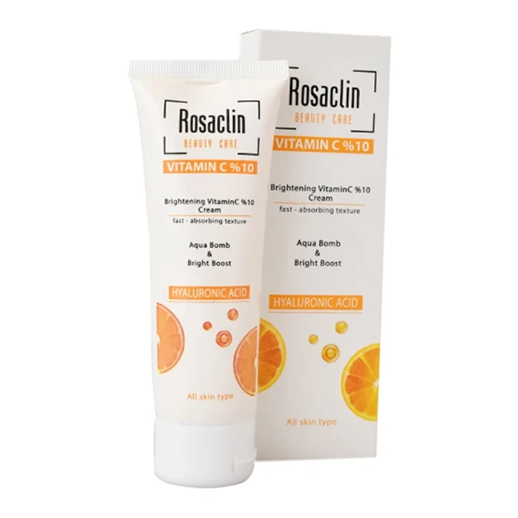 rosaclin-vitamin-c-10-brightening-cream-75ml کرم ضد لک و روشن کننده Rosaclin مدل Vitamin C 10% حجم 75 میلی لیتر - Image 1