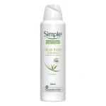 اسپری ضد تعریق Simple مدل Aloe Fresh حجم 250 میلی لیتر