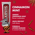 خمیر دندان Marvis مدل Cinnamon حجم 85 میلی لیتر - Image 9