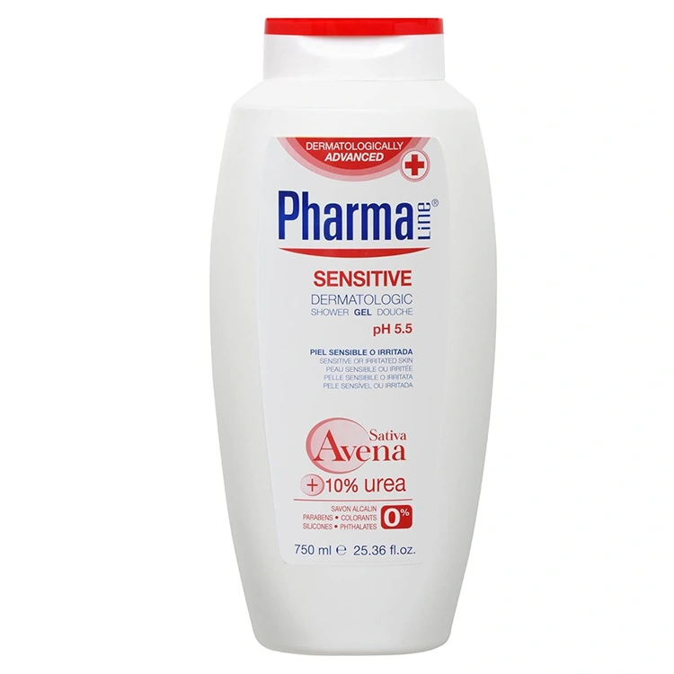 pharmaline-sensitive-dermatologic-shower-gel-750ml شامپو بدن Pharmaline مدل Sensitive حجم 750 میلی لیتر - Image 1